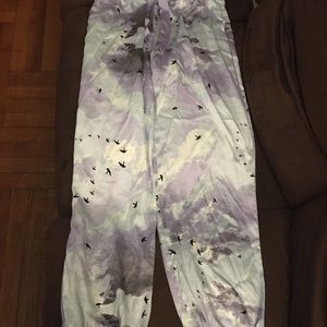 Victoria’s Secret satin bird print pjs